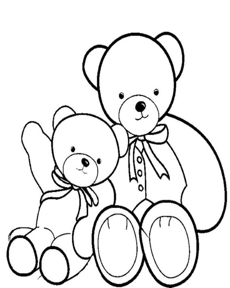 60 Coloring Page Of Teddy Bear 17