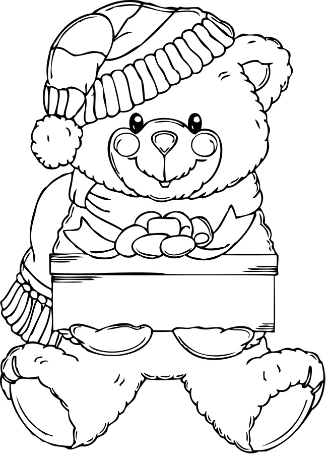 60 Coloring Page Of Teddy Bear 19