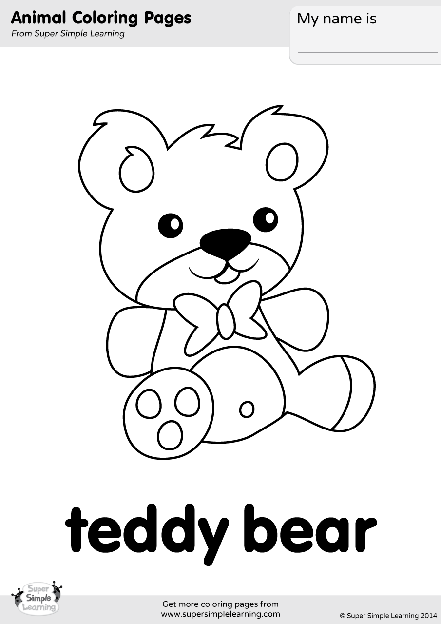 60 Coloring Page Of Teddy Bear 20