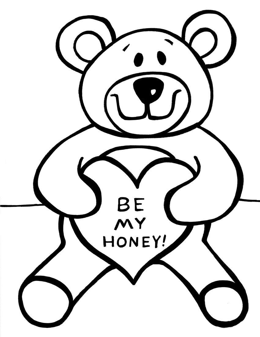 60 Coloring Page Of Teddy Bear 23