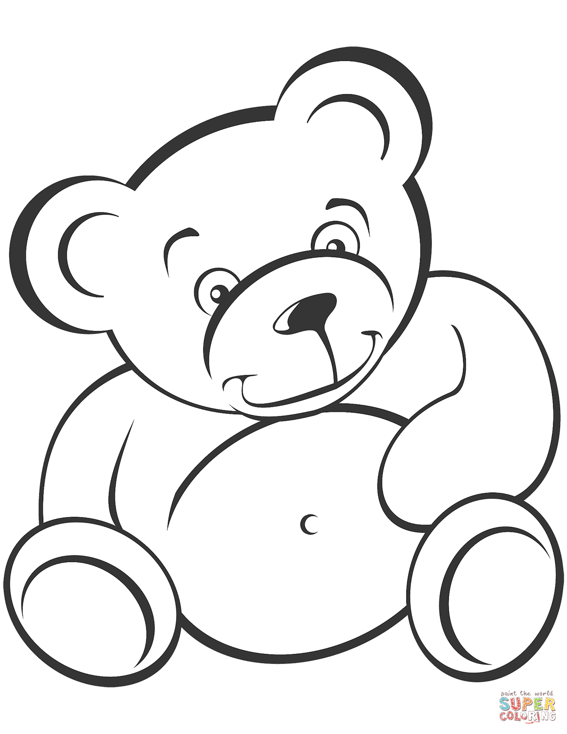 60 Coloring Page Of Teddy Bear 25