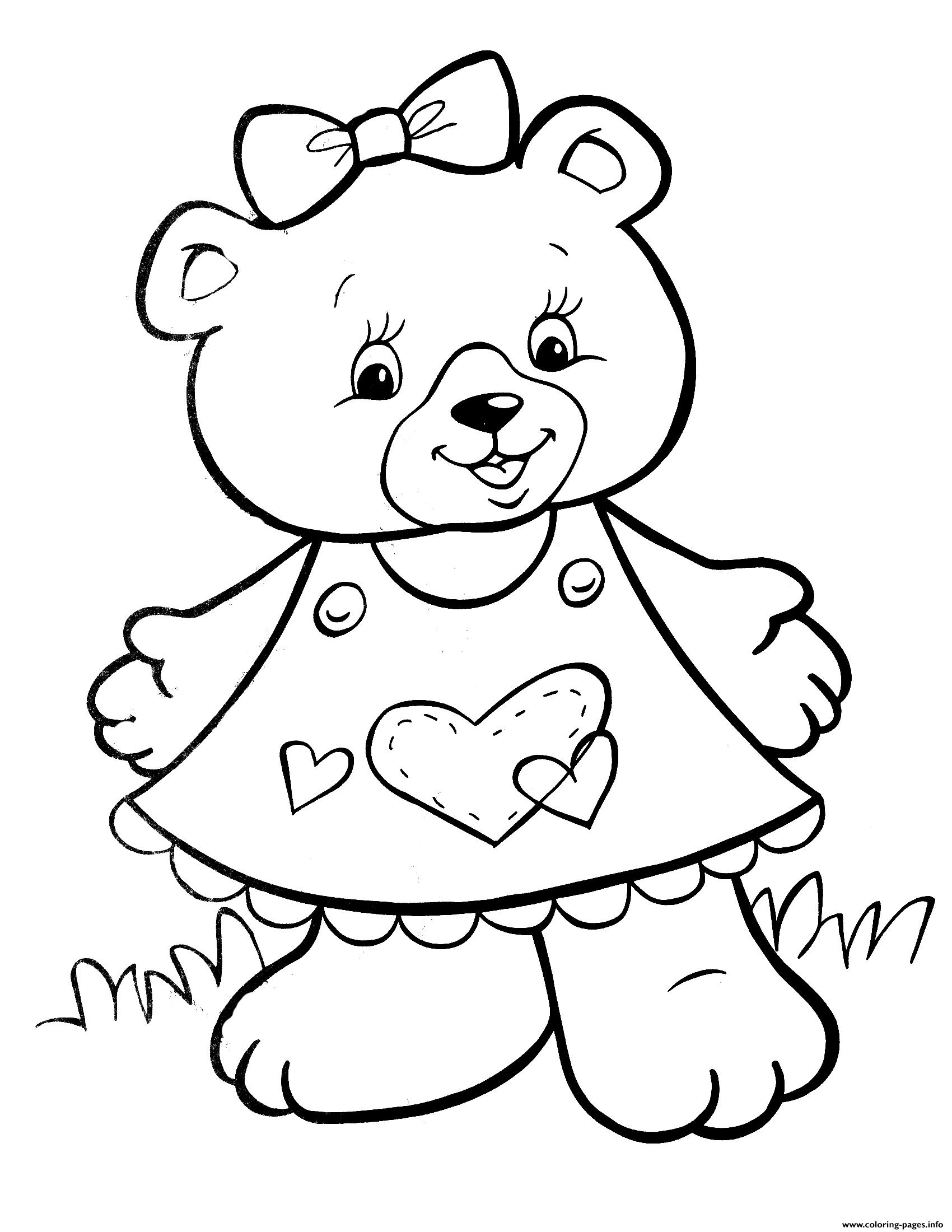 60 Coloring Page Of Teddy Bear 27