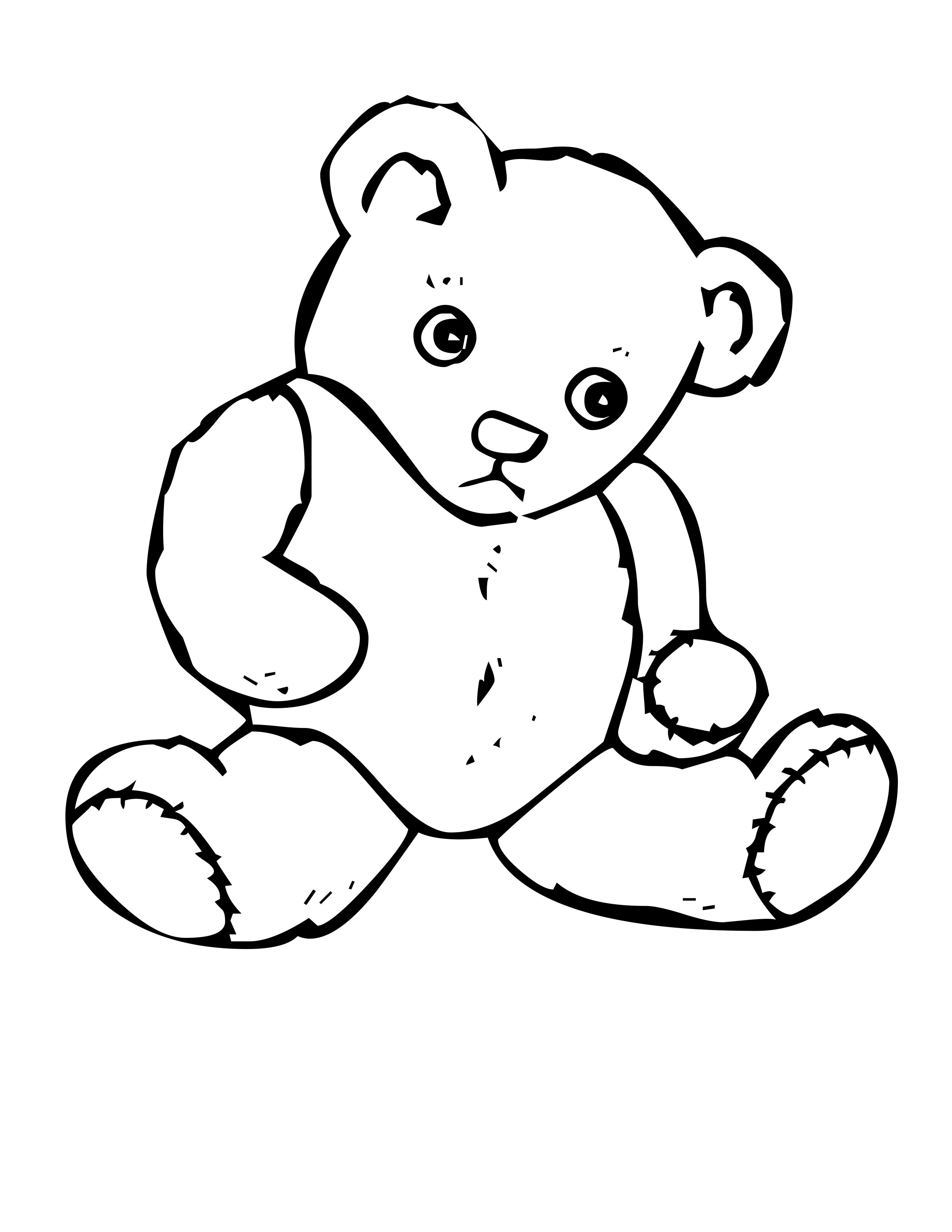 60 Coloring Page Of Teddy Bear 28