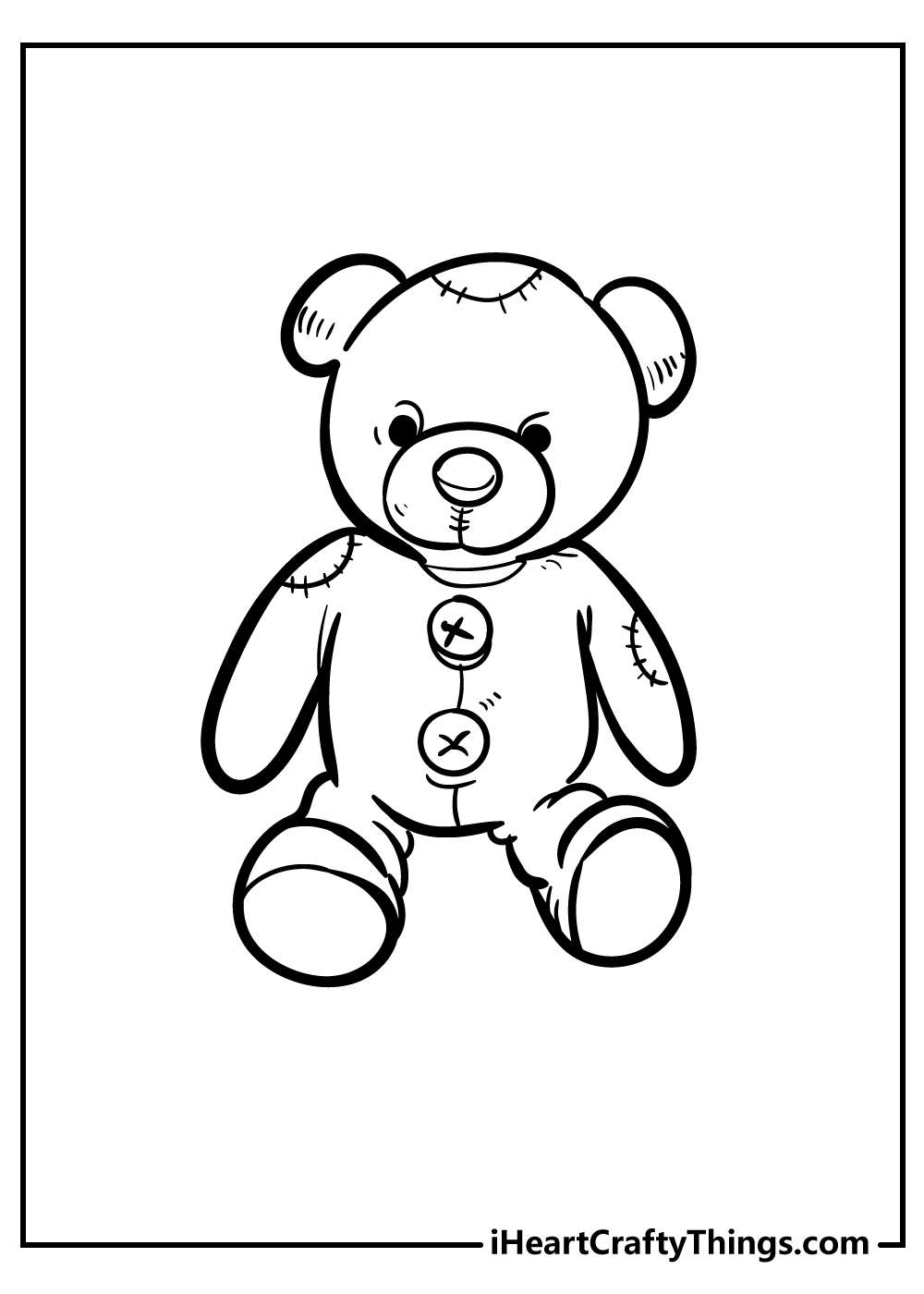 60 Coloring Page Of Teddy Bear 29