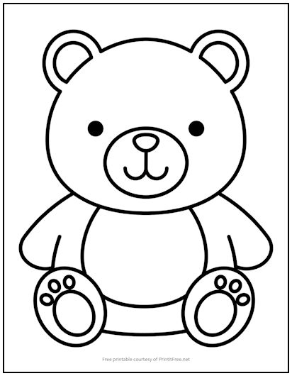 60 Coloring Page Of Teddy Bear 30