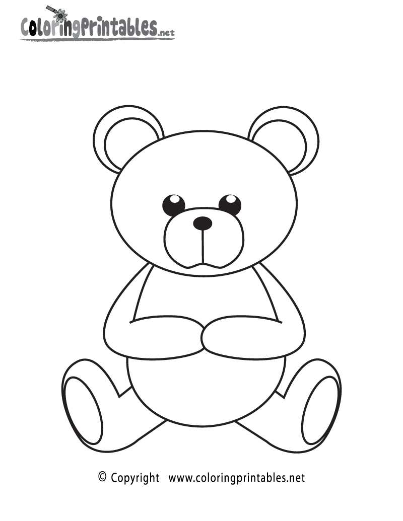 60 Coloring Page Of Teddy Bear 33