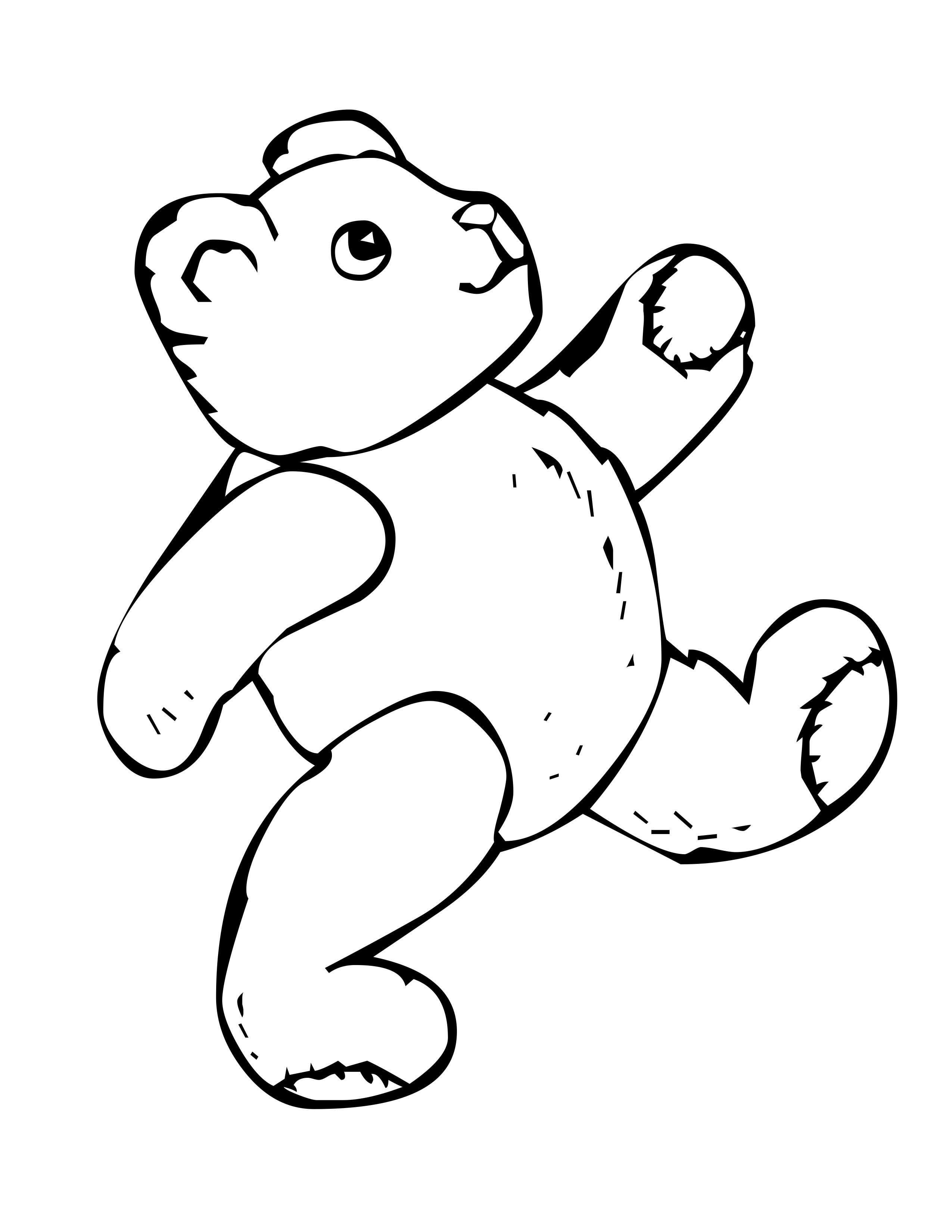 60 Coloring Page Of Teddy Bear 34