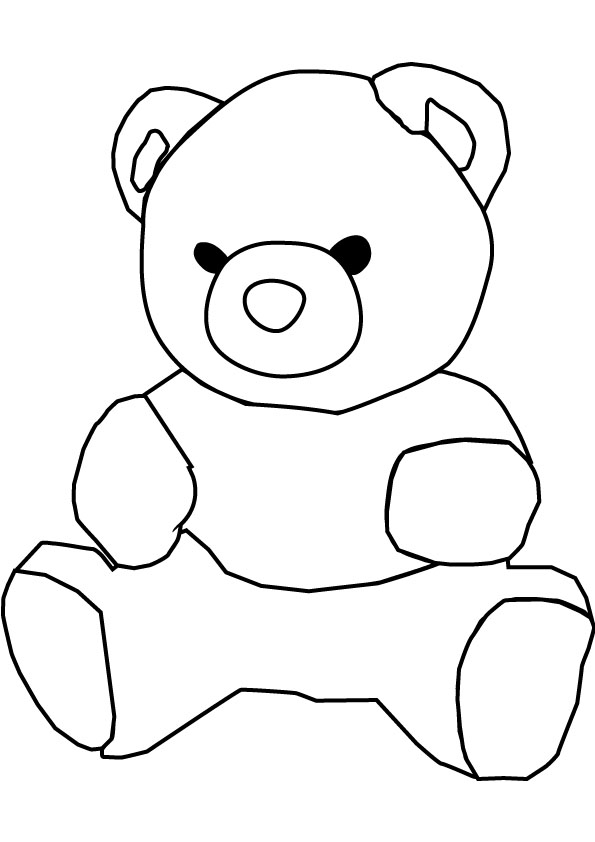 60 Coloring Page Of Teddy Bear 4