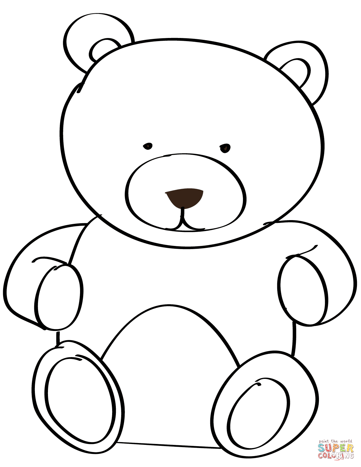 60 Coloring Page Of Teddy Bear 54