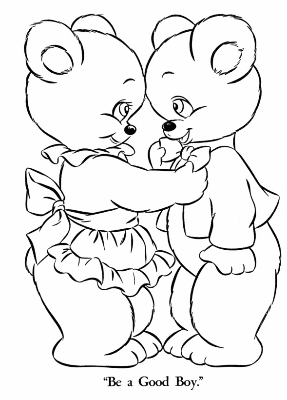 60 Coloring Page Of Teddy Bear 55