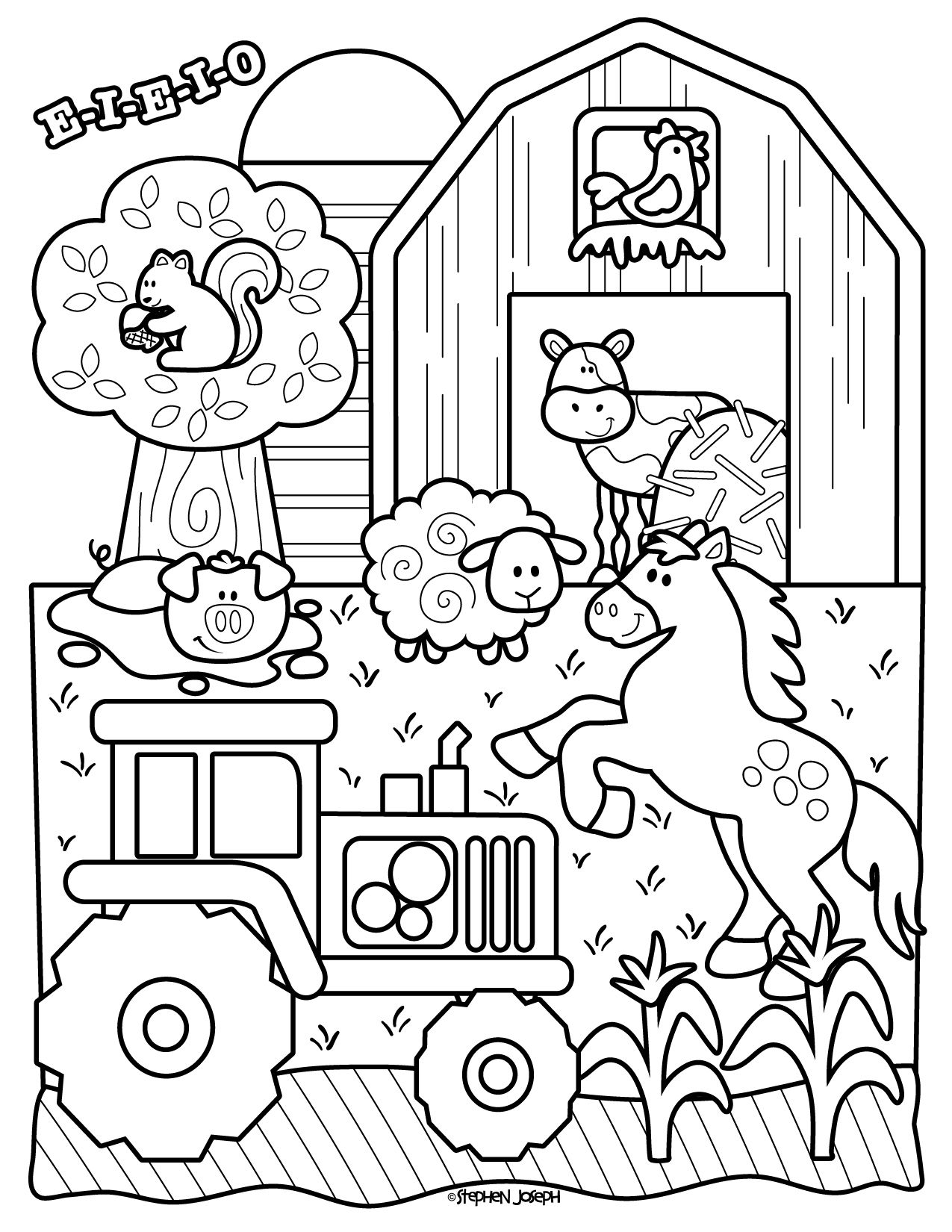 60 Farm House Coloring Pages 13