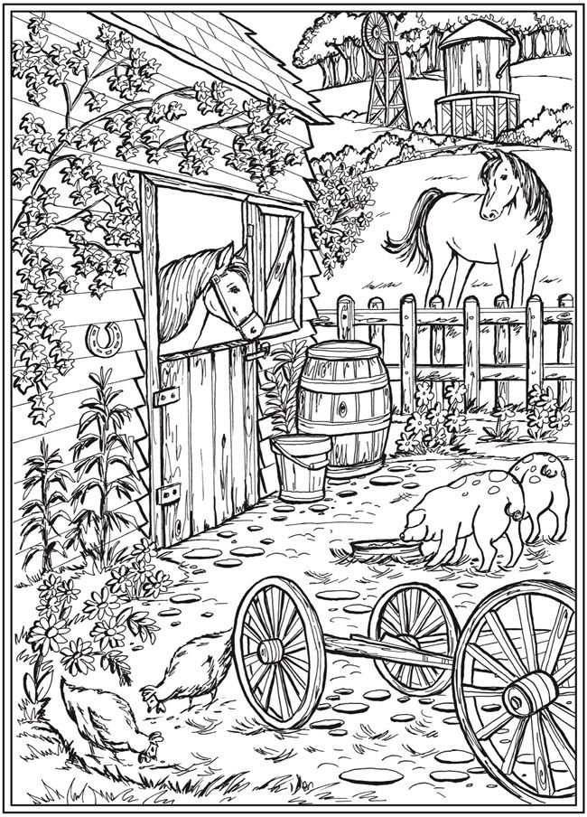 60 Farm House Coloring Pages 21