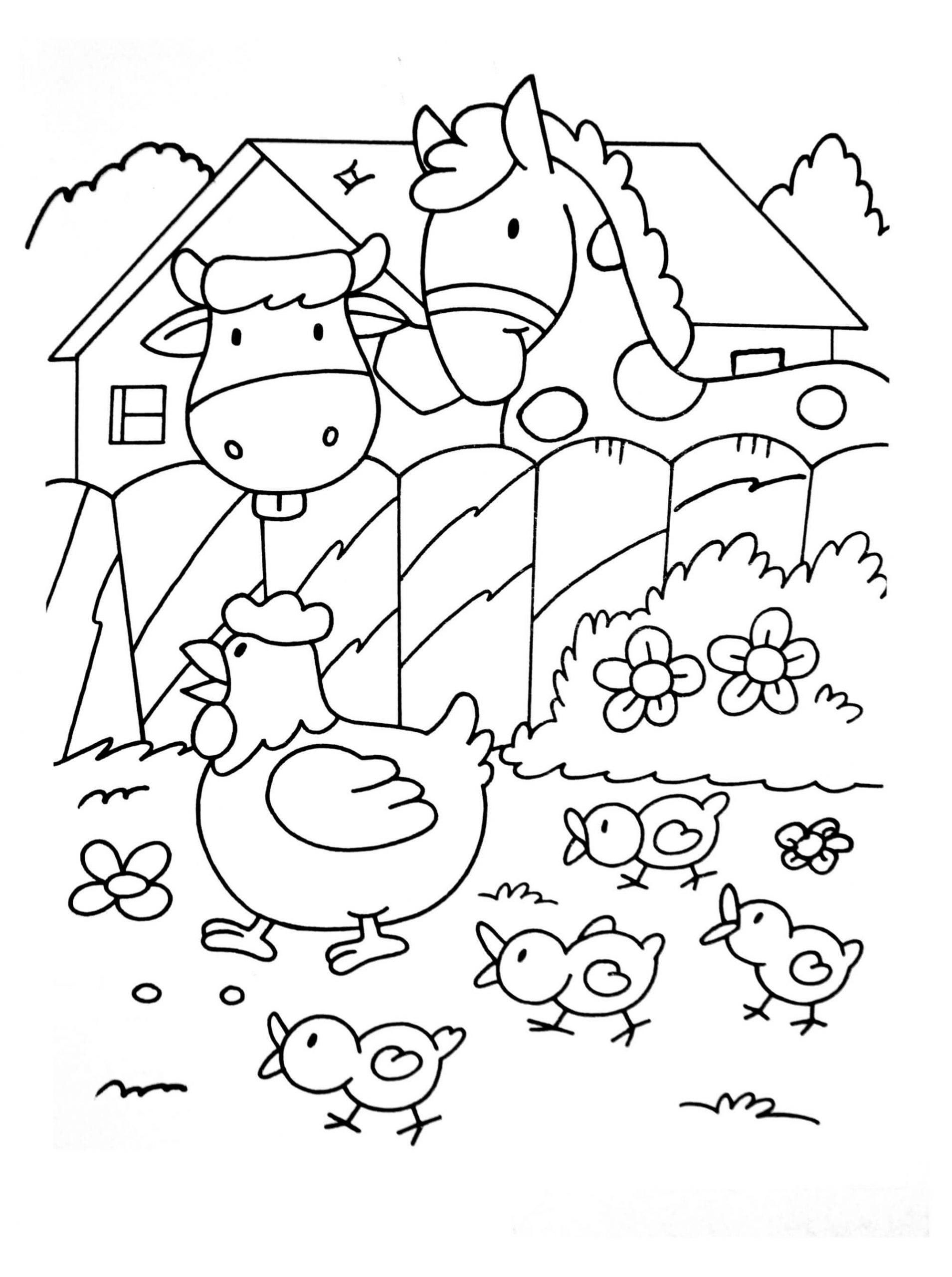 60 Farm House Coloring Pages 34