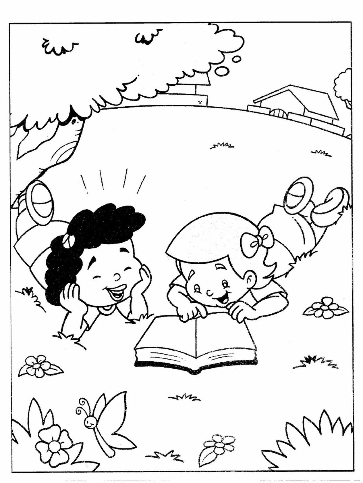 80 Printable Beach Reading Coloring Pages 82