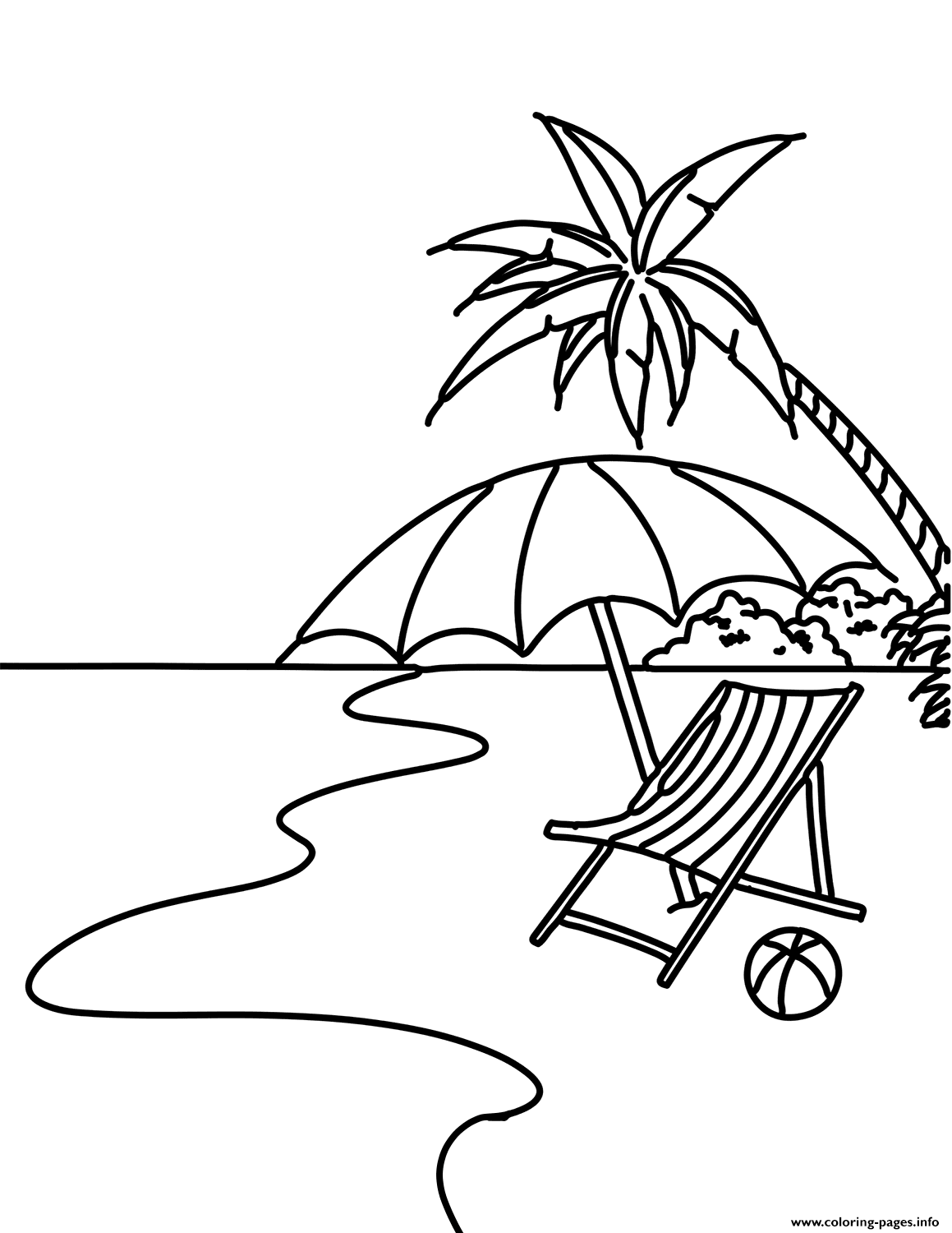 80 Printable Beach Reading Coloring Pages 84