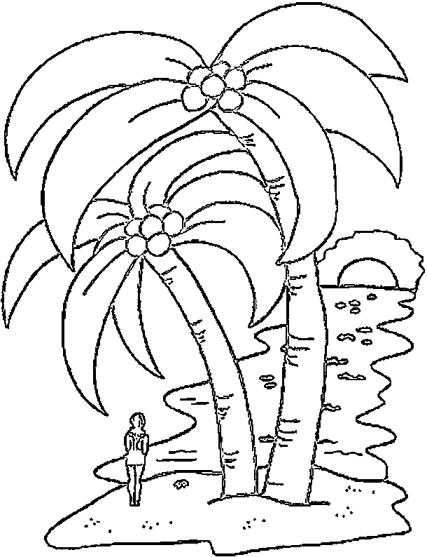 80 Printable Beach Reading Coloring Pages 85