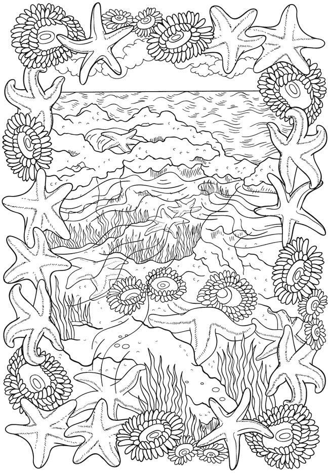 80 Printable Beach Reading Coloring Pages 87