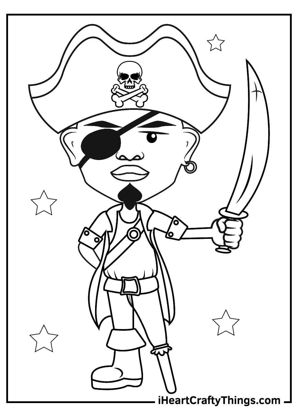 80 Printable Coloring Pages Pirate 19