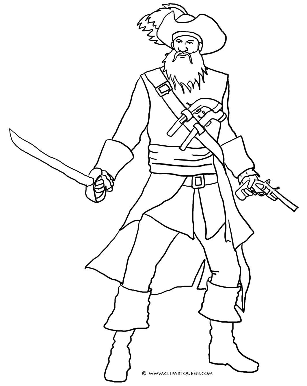 80 Printable Coloring Pages Pirate 45