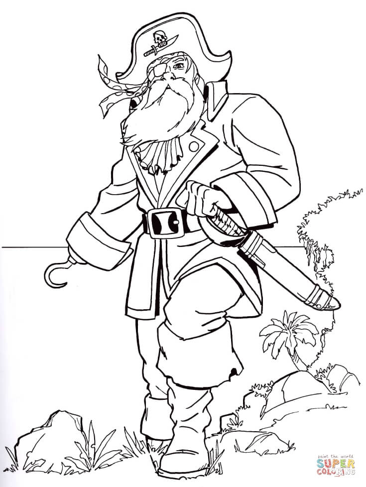 80 Printable Coloring Pages Pirate 48