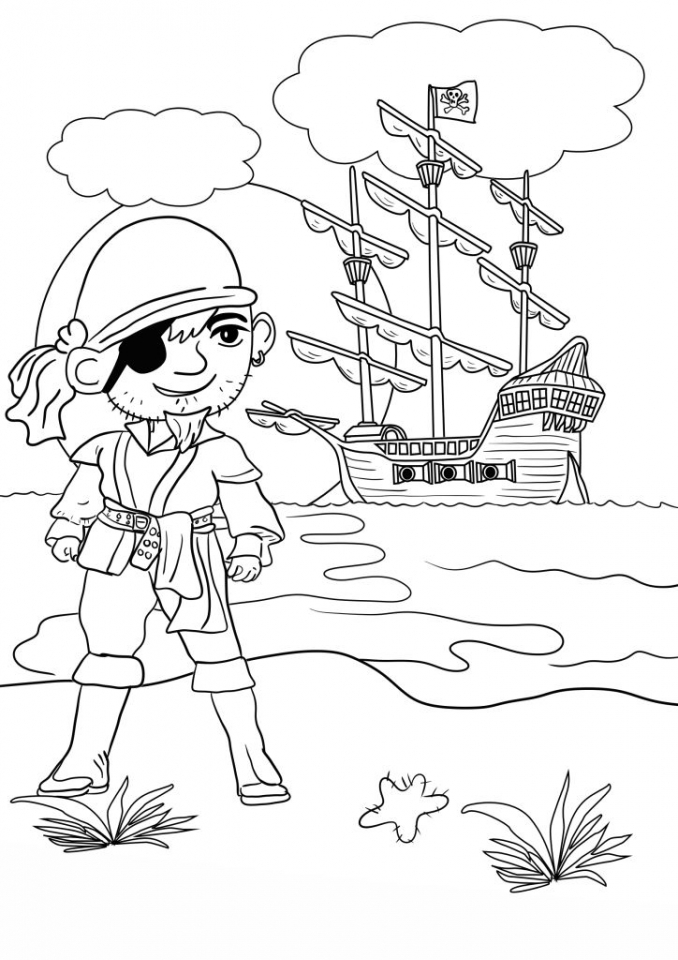 80 Printable Coloring Pages Pirate 54