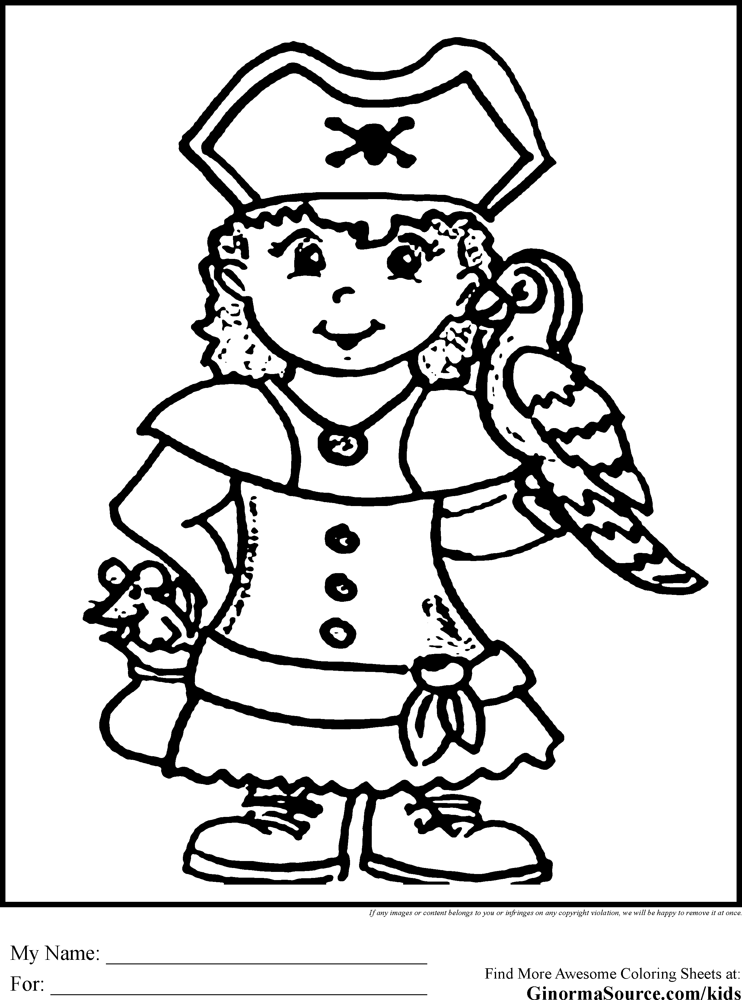 80 Printable Coloring Pages Pirate 66