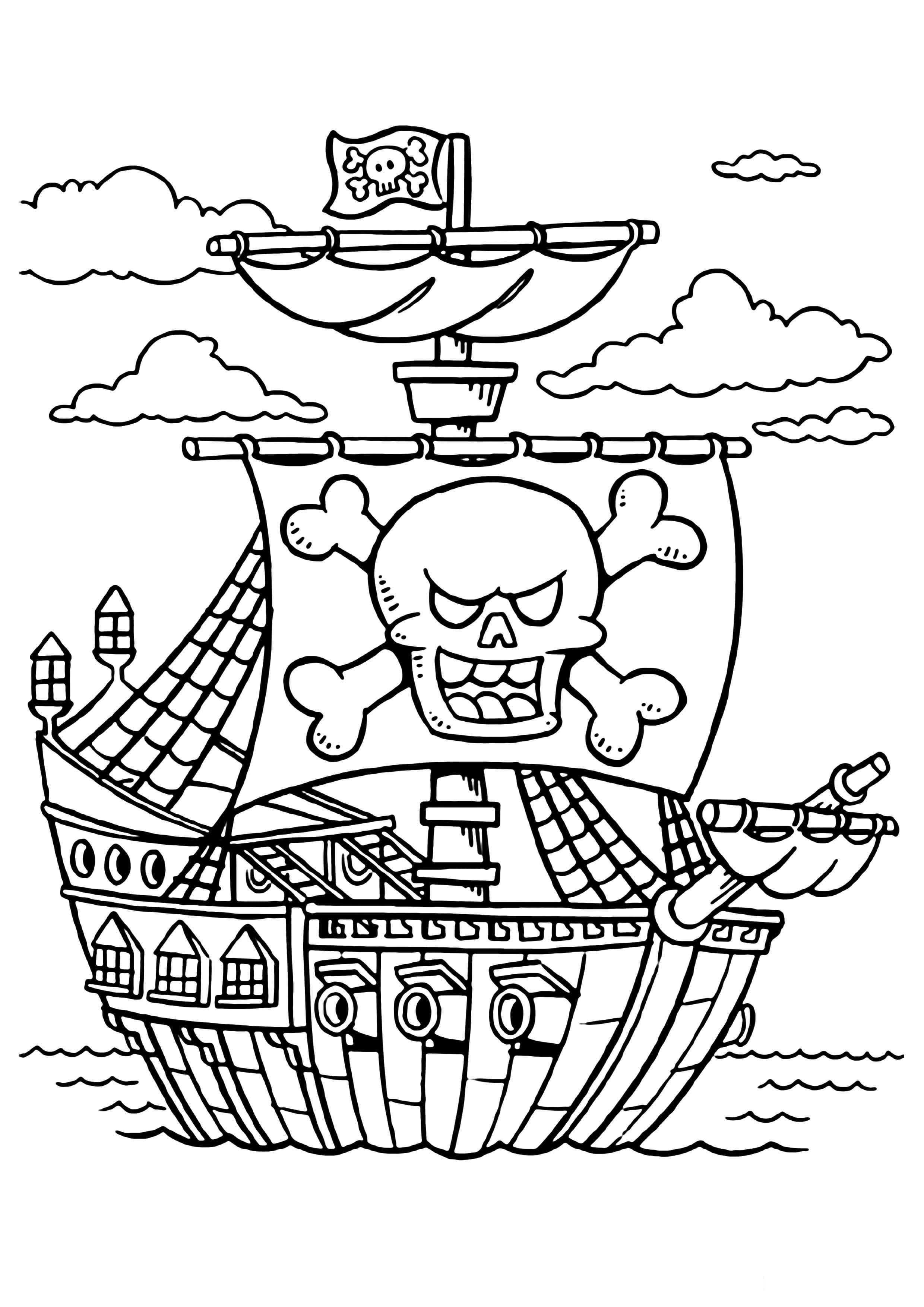 80 Printable Coloring Pages Pirate 70