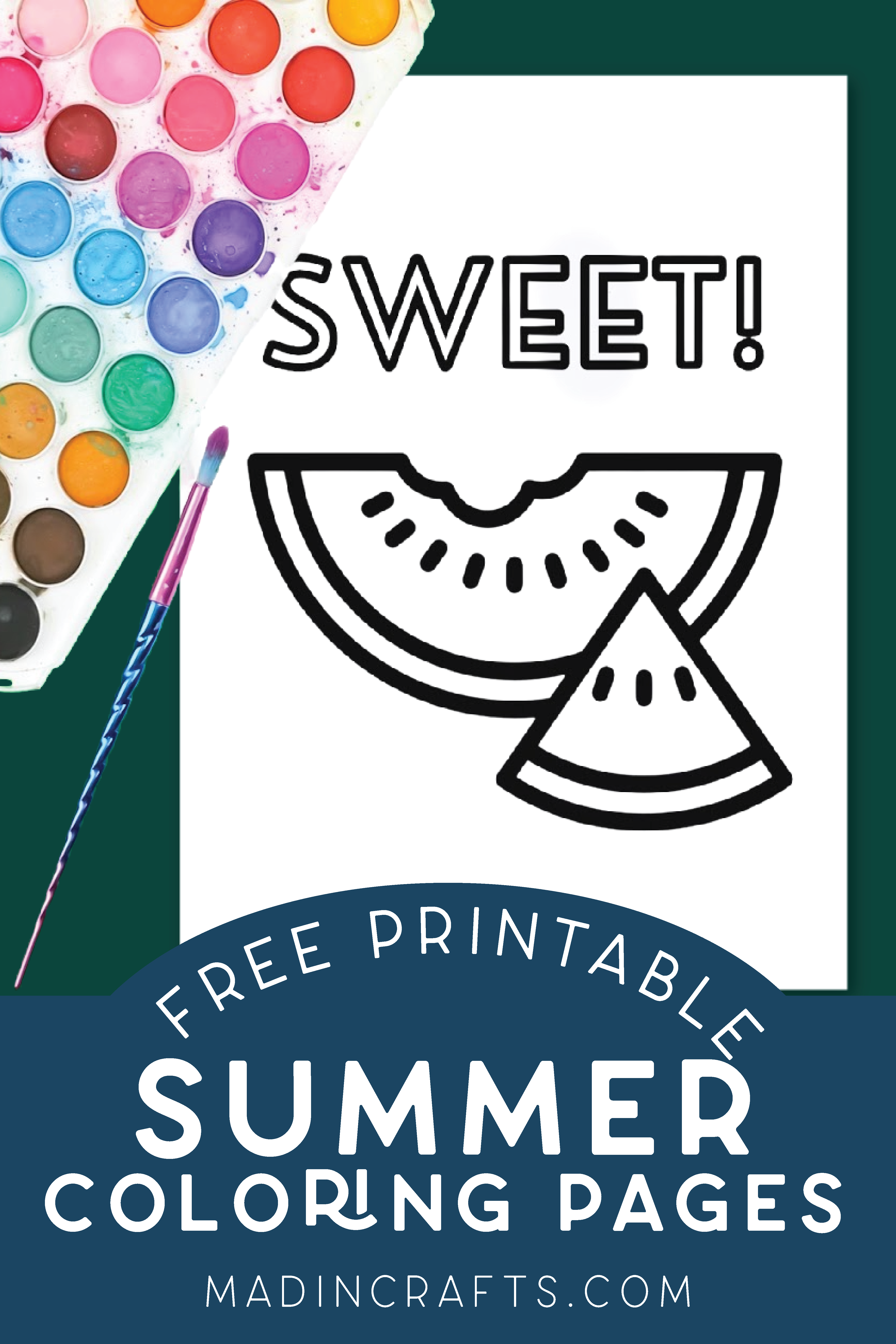 80 Printable Summer Arts And Crafts Coloring Pages 43