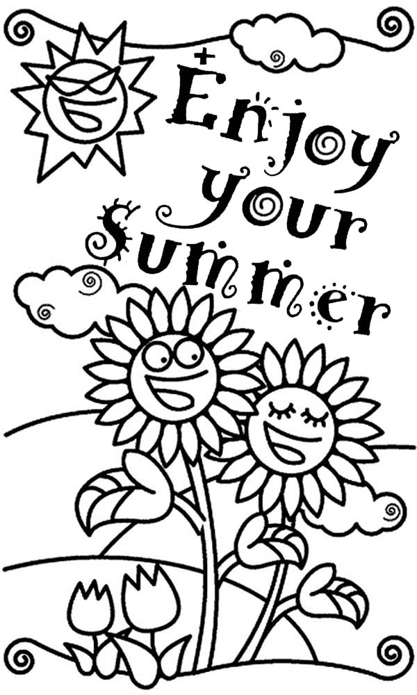 90 Printable Summer Vacation Coloring Pages 59