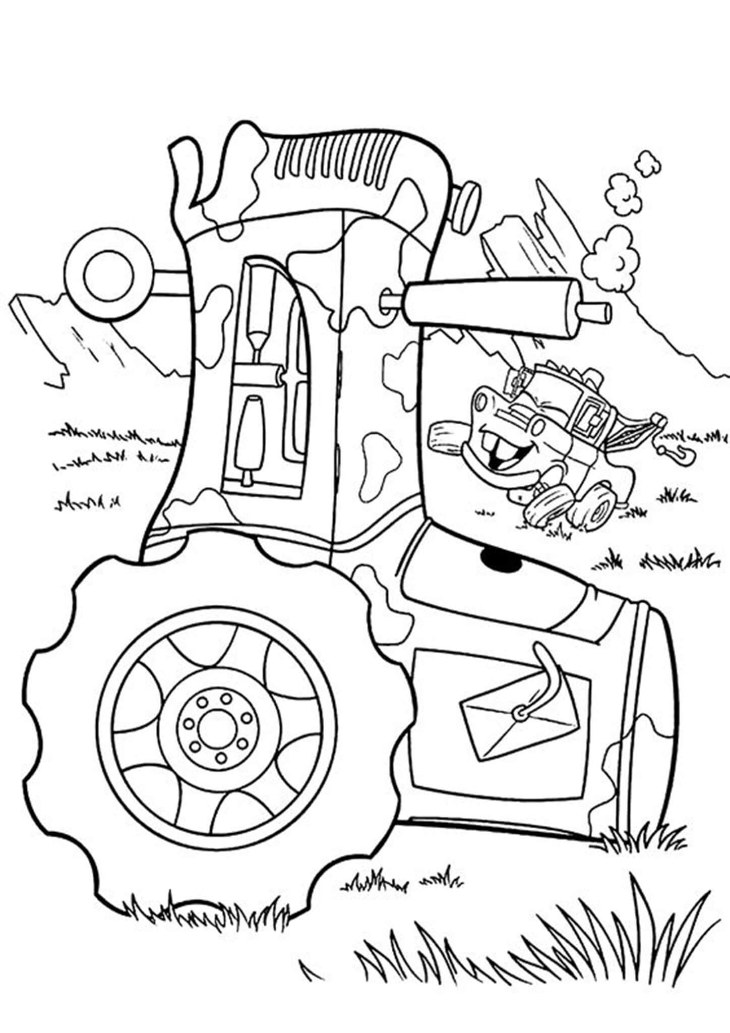 90 Tractor Trailer Coloring Page 50