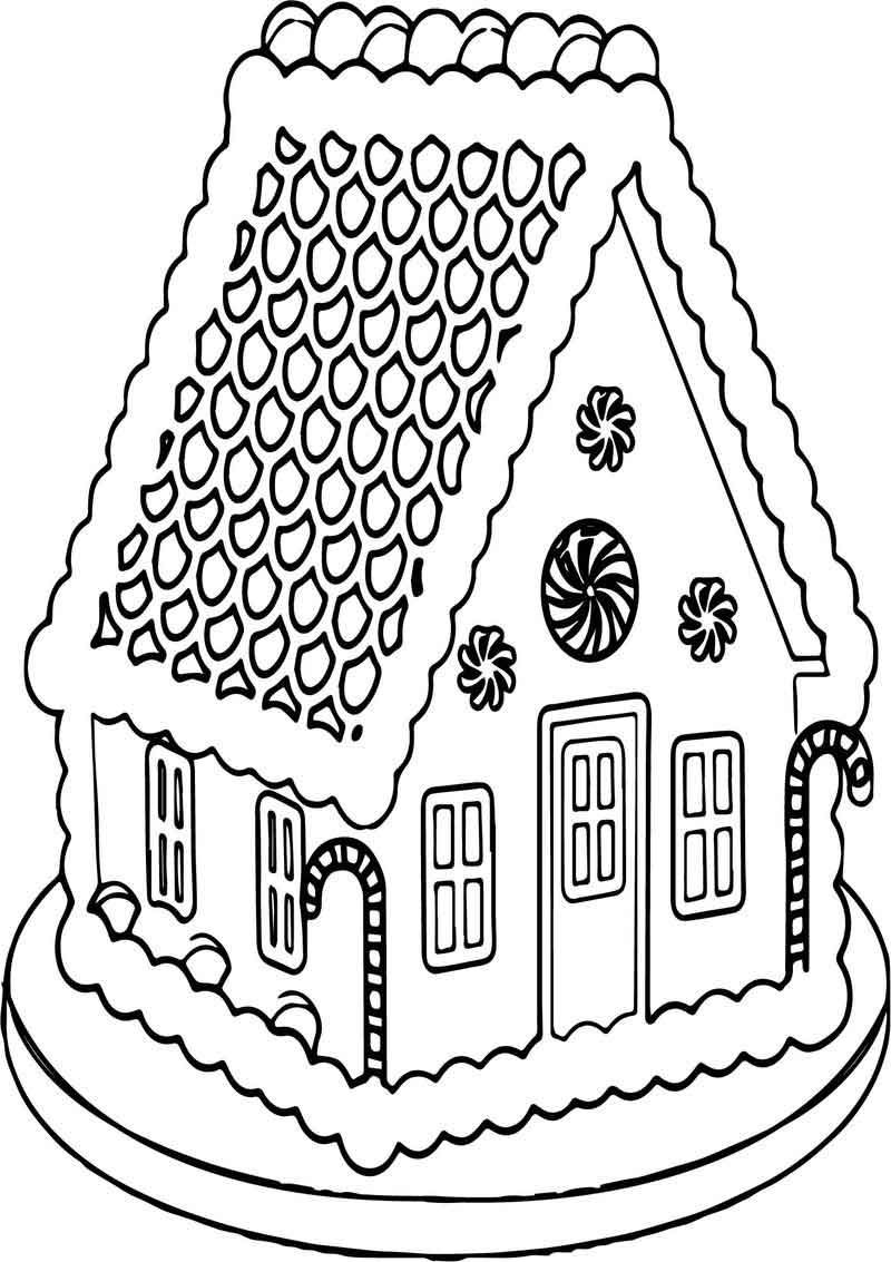 Get 85 Gingerbread House Coloring Page Printable Ideas 18