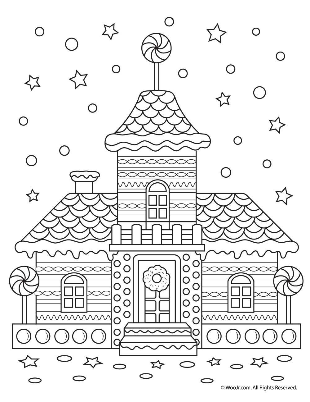 Get 85 Gingerbread House Coloring Page Printable Ideas 2