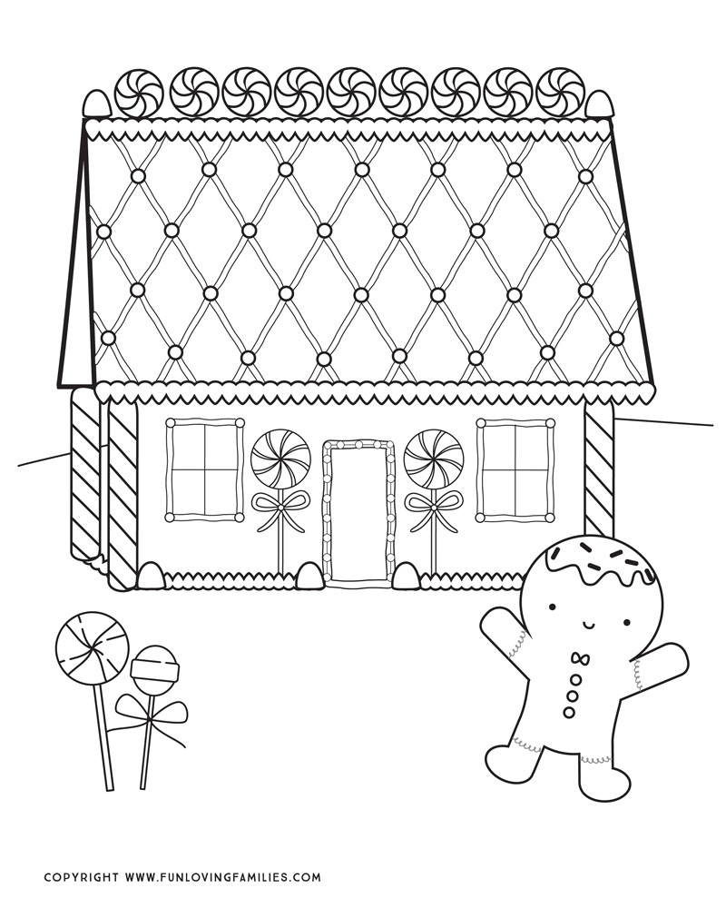 Get 85 Gingerbread House Coloring Page Printable Ideas 3