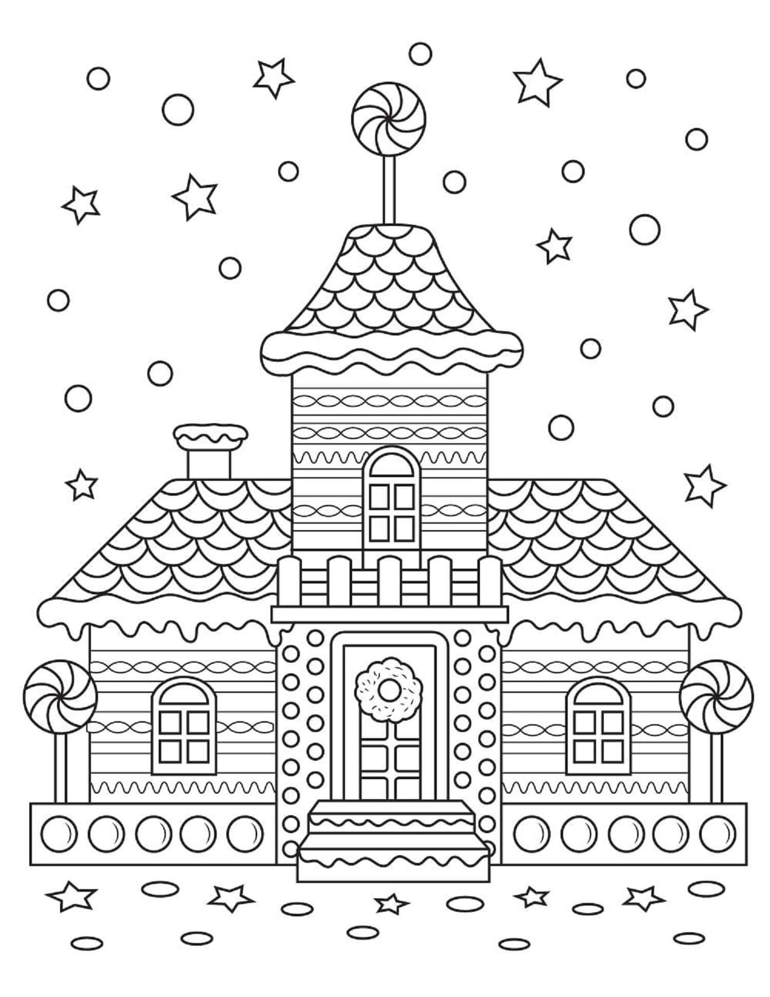 Get 85 Gingerbread House Coloring Page Printable Ideas 46