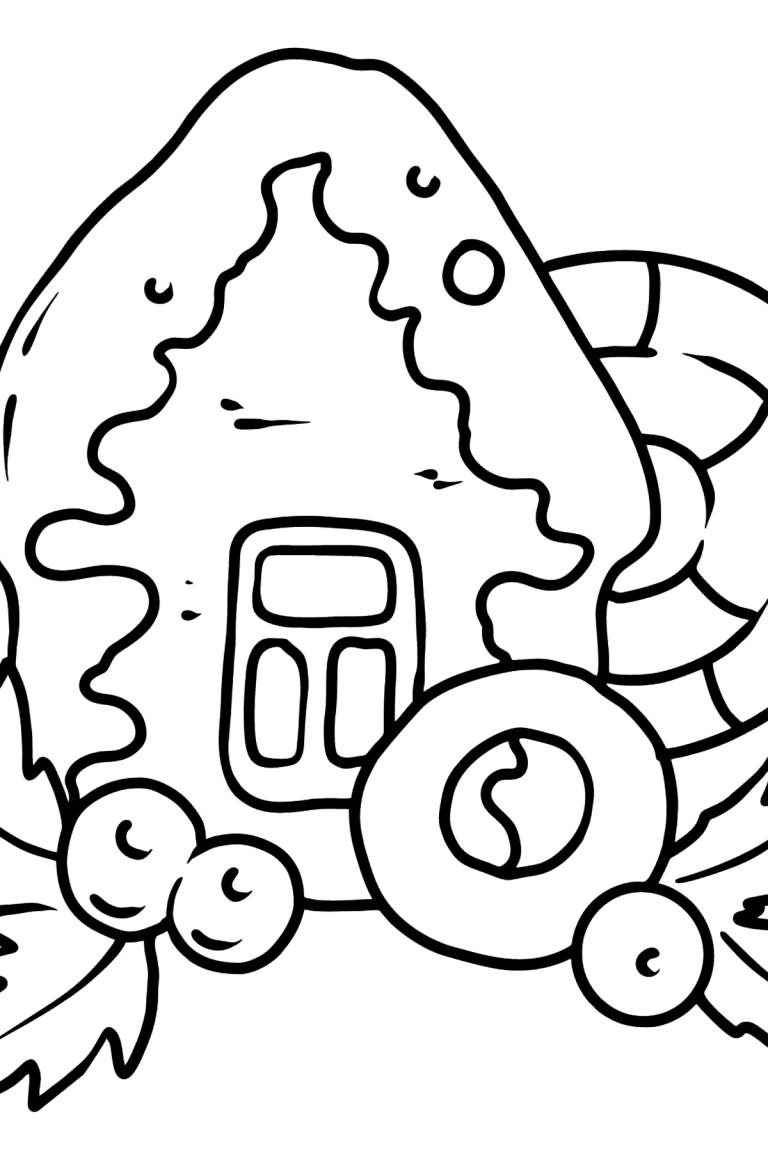 Get 85 Gingerbread House Coloring Page Printable Ideas 47