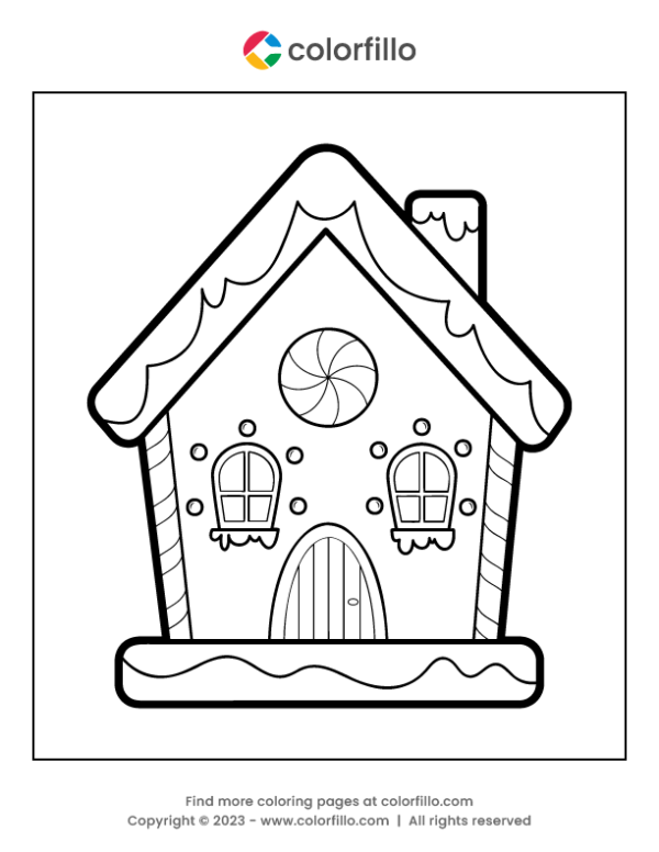 Get 85 Gingerbread House Coloring Page Printable Ideas 48