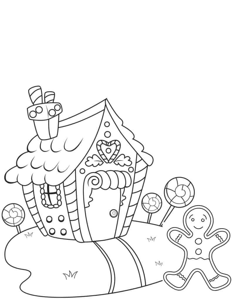 Get 85 Gingerbread House Coloring Page Printable Ideas 49