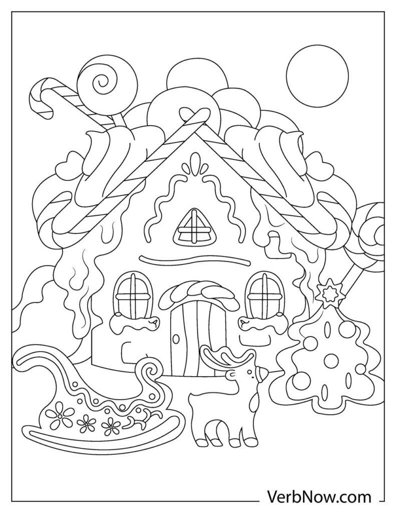 Get 85 Gingerbread House Coloring Page Printable Ideas 5