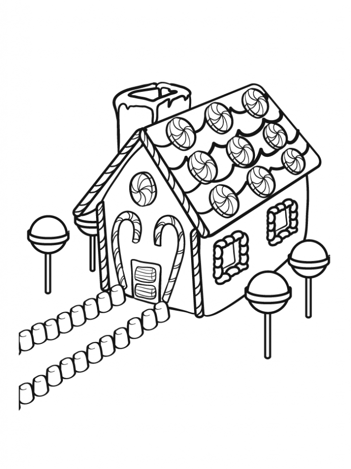 Get 85 Gingerbread House Coloring Page Printable Ideas 59