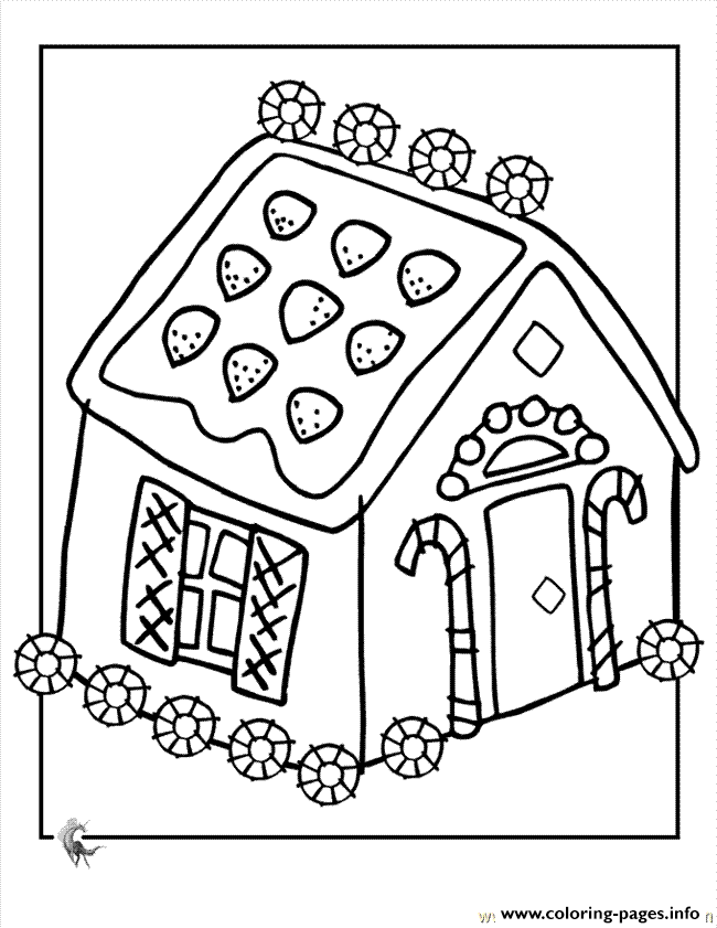 Get 85 Gingerbread House Coloring Page Printable Ideas 6