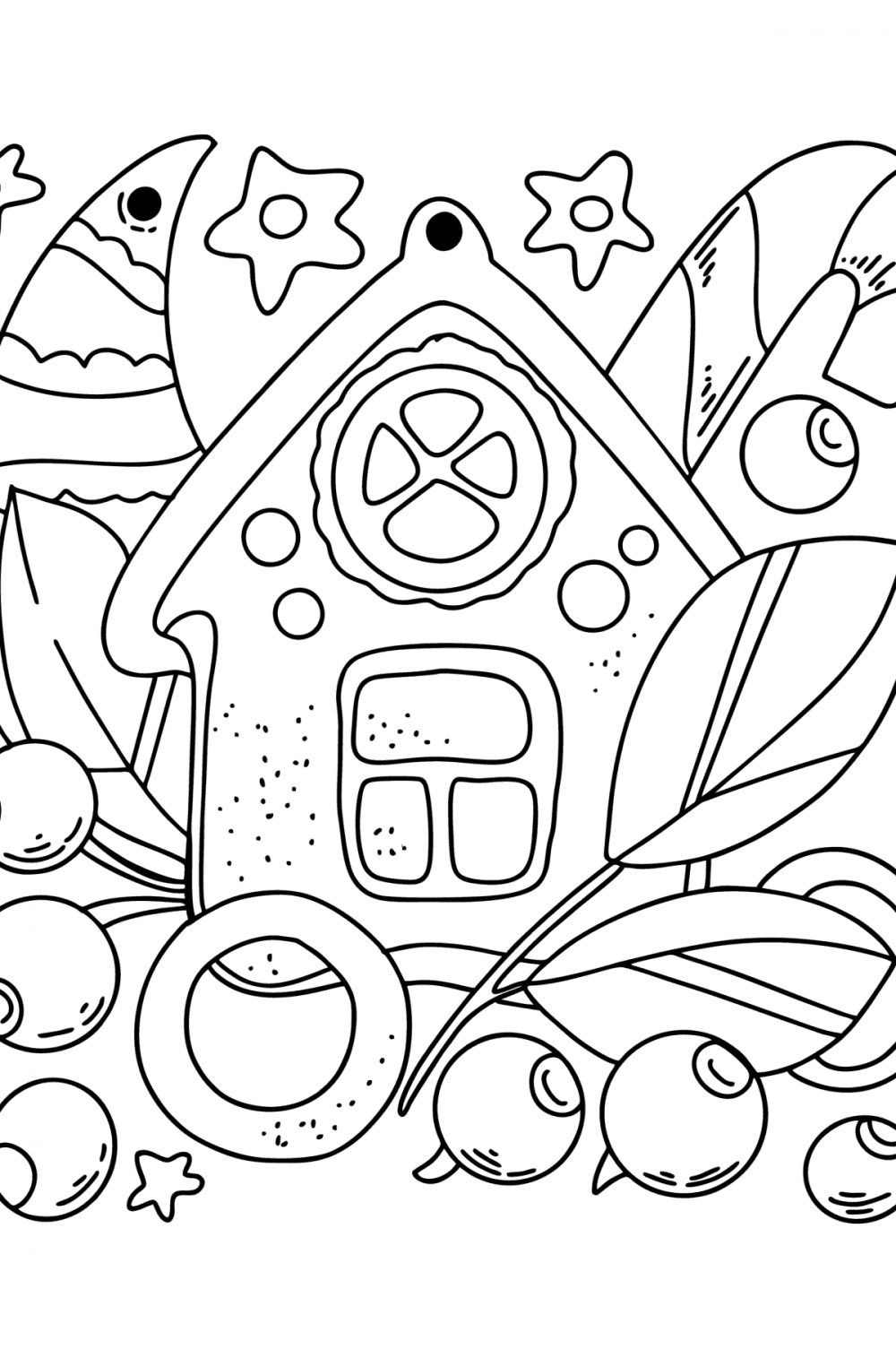 Get 85 Gingerbread House Coloring Page Printable Ideas 65