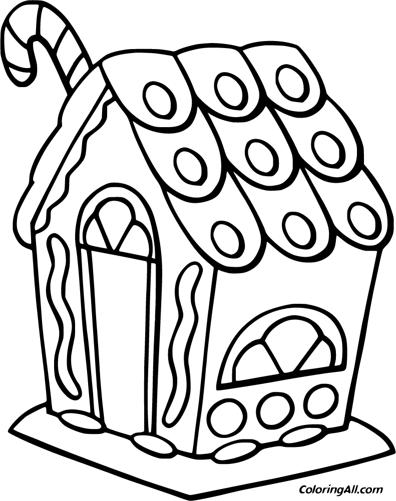 Get 85 Gingerbread House Coloring Page Printable Ideas 7