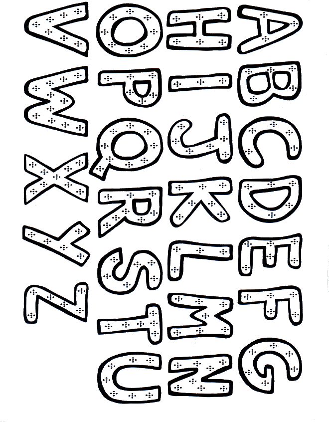 60 Alphabet Coloring Pages Free Printable 2