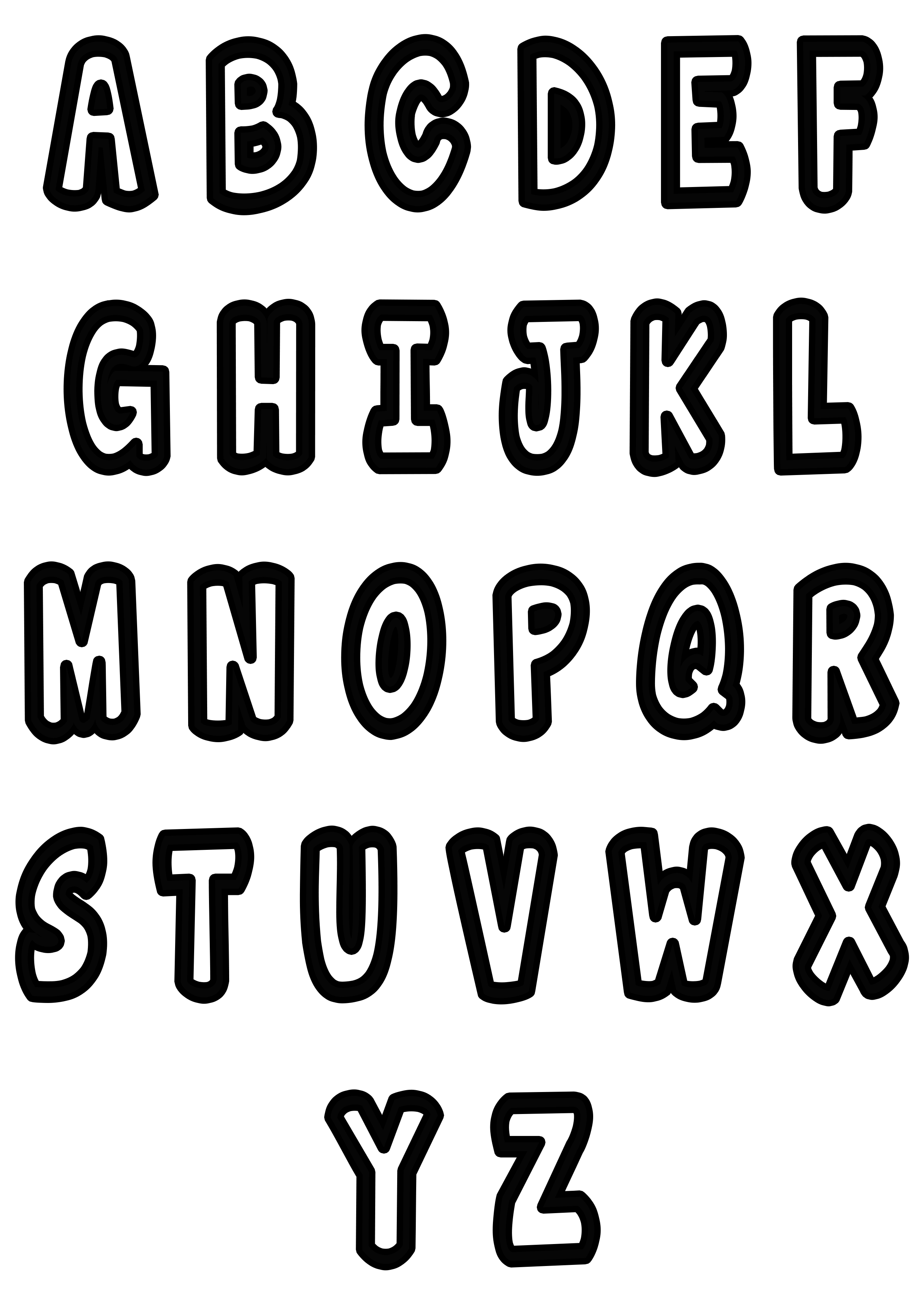 60 Alphabet Coloring Pages Free Printable 30