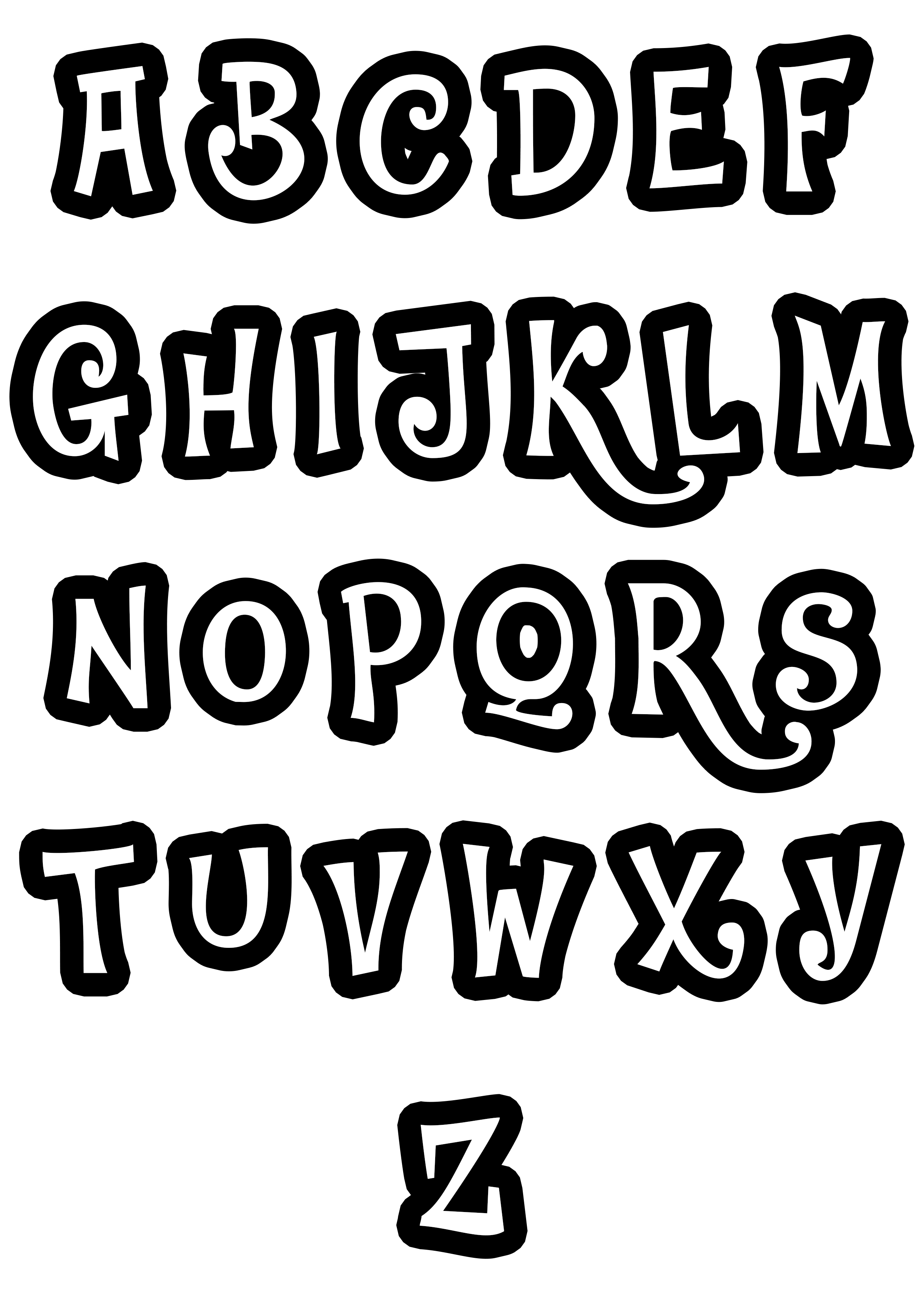 60 Alphabet Coloring Pages Free Printable 32