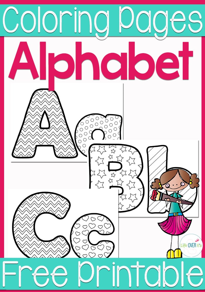 60 Alphabet Coloring Pages Free Printable 35