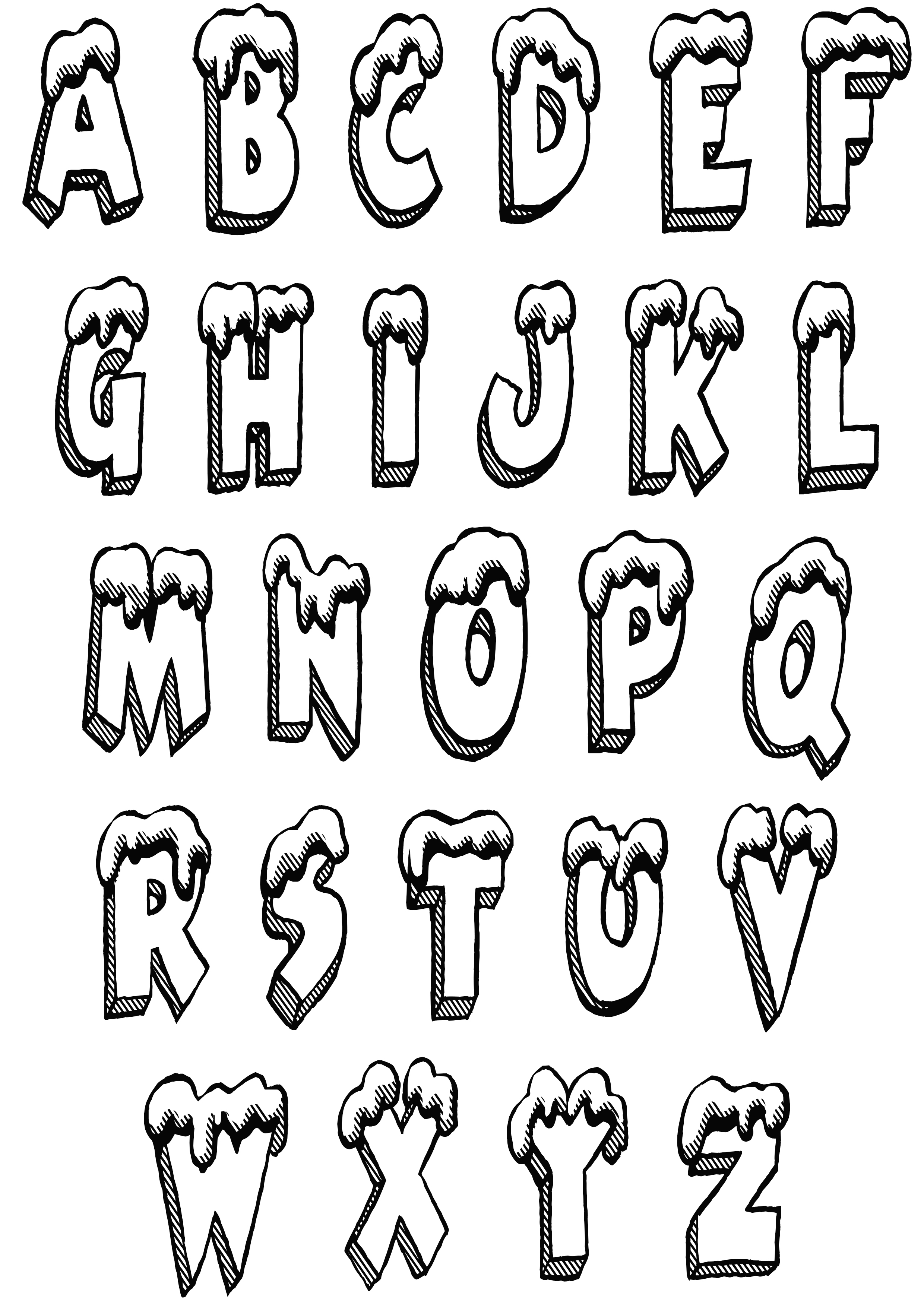 60 Alphabet Coloring Pages Free Printable 41