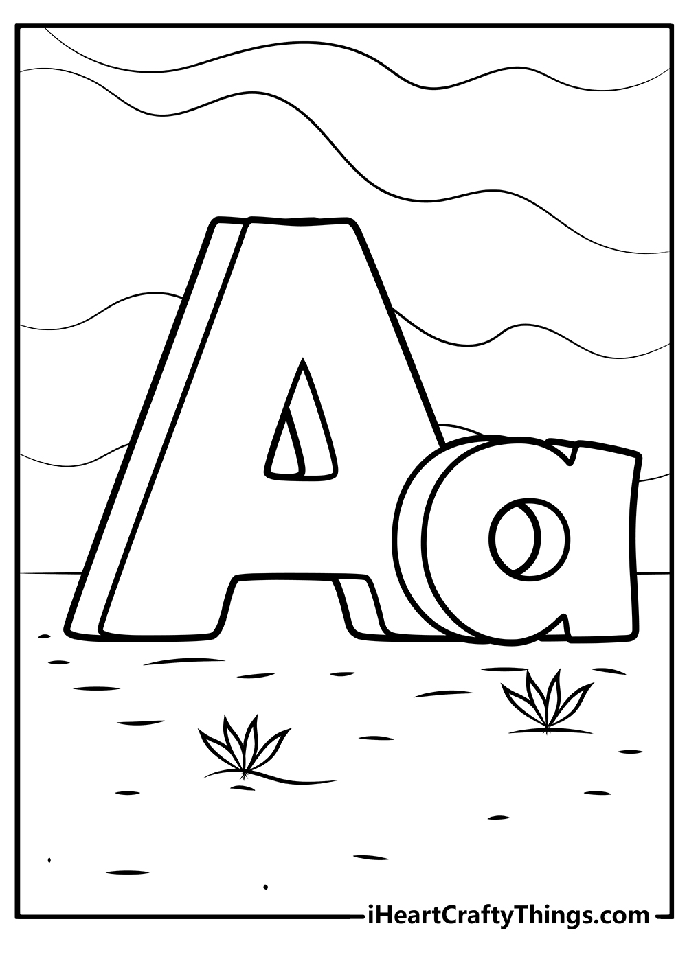 60 Alphabet Coloring Pages Free Printable 42