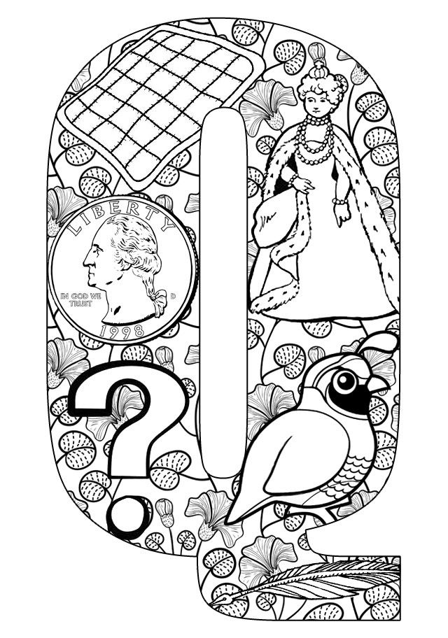 60 Alphabet Coloring Pages Free Printable 43