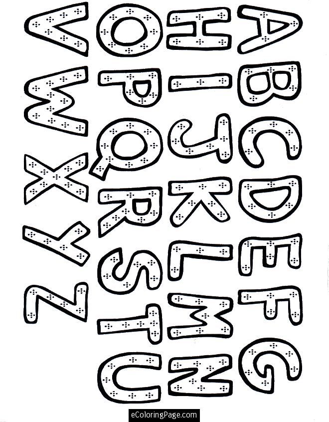 60 Alphabet Coloring Pages Free Printable 46